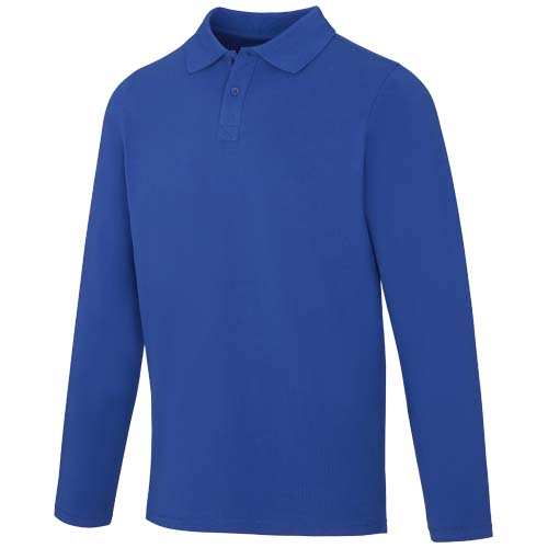 Polo publicitaire manches longues hommes 200g - OAKVILLE Bleu