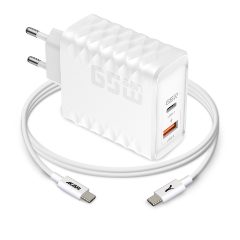 Pack chargeur secteur publicitaire avec câble - Atsui
