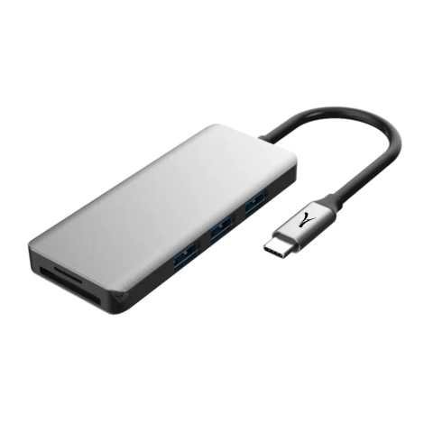 Hub USB-C 7 en 1 publicitaire - Habu