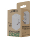 Packaging de l’adaptateur universel de voyage.