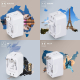 Différentes configurations de fiches de l’adaptateur.