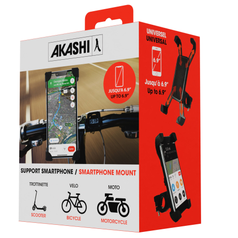 Packaging du support smartphone pour guidon.