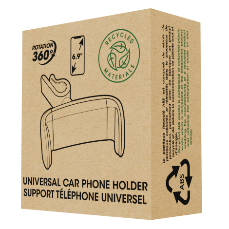 Packaging du support en ABS recyclé.