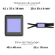 Batterie et câble avec leurs zones de marquage. Batterie et câble avec leurs zones de marquage.
