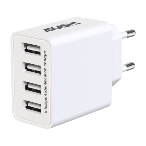 Chargeur secteur 4 USB publicitaire - Shi