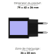 Chargeur avec zone de marquage latérale. Chargeur avec zone de marquage latérale.