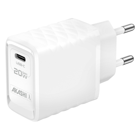 Chargeur secteur publicitaire USB-C GaN 20W Power Delivery