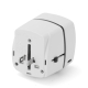 Adaptateur avec prises intégrées et commandes latérales. Adaptateur avec prises intégrées et commandes latérales.