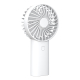 Ventilateur portable blanc avec poignée intégrant le bouton de commande et des indicateurs lumineux. Ventilateur portable blanc avec poignée intégrant le bouton de commande et des indicateurs lumineux.