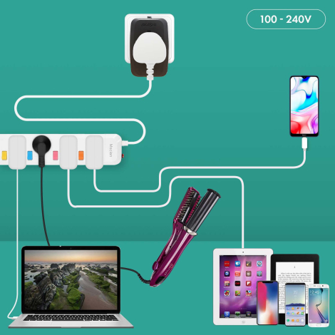 Adaptateur utilisé avec différents appareils.