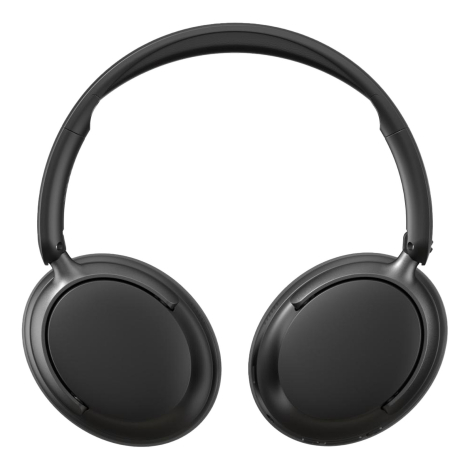Casque de face avec coques extérieures lisses.