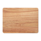 Dessous du plateau rectangulaire en bois aux angles arrondis, entièrement plat et marqué par les variations naturelles de son ve
