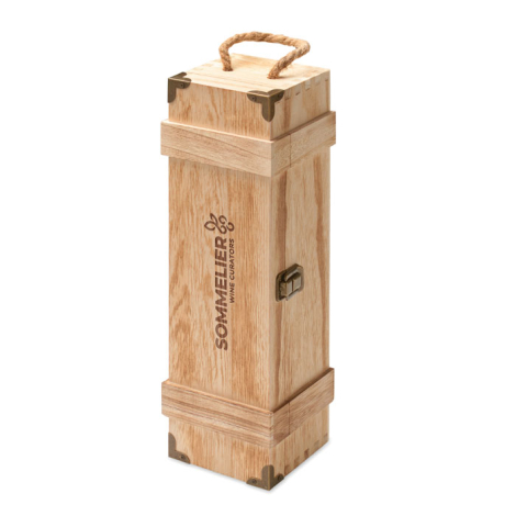 Coffret à vin promotionnel en bois Vinbox +