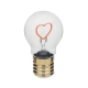 Lampe ampoule cœur publicitaire Lumiglow
