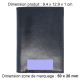 Portefeuille avec dimensions et zone de marquage. Portefeuille avec dimensions et zone de marquage.