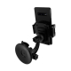 Support voiture noir avec smartphone et ventouse. Support voiture noir avec smartphone et ventouse.