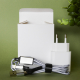 Kit complet avec chargeur, câble et étui. Kit complet avec chargeur, câble et étui.