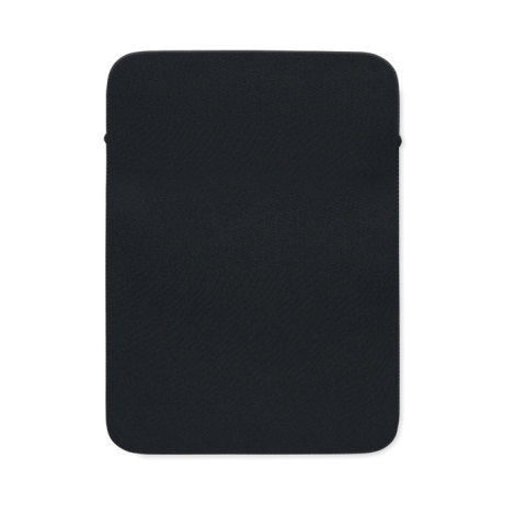 Vue arrière de la pochette 14 pouces, montrant sa surface noire unie, ses angles arrondis et son format rectangulaire.