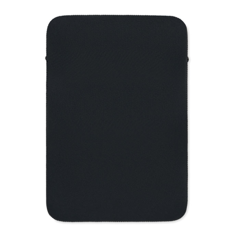 Le dos de la pochette apparaît entièrement uni, avec une surface noire lisse et une silhouette rectangulaire aux contours arrond