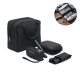 Kit d’urgence noir avec sac isotherme, radio à antenne, outil multifonction et trousse de premiers secours, dont l’intérieur gar Kit d’urgence noir avec sac isotherme, radio à antenne, outil multifonction et trousse de premiers secours, dont l’intérieur gar