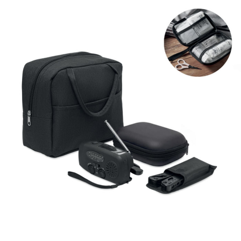 Kit d'urgence publicitaire avec radio Safenest