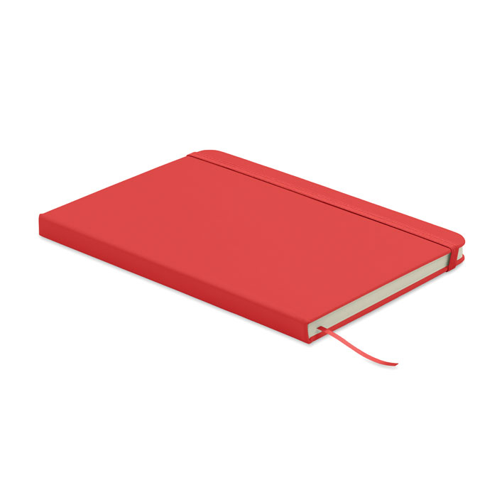 Carnet A5 à personnaliser en PU recyclé Arcoloop Rouge