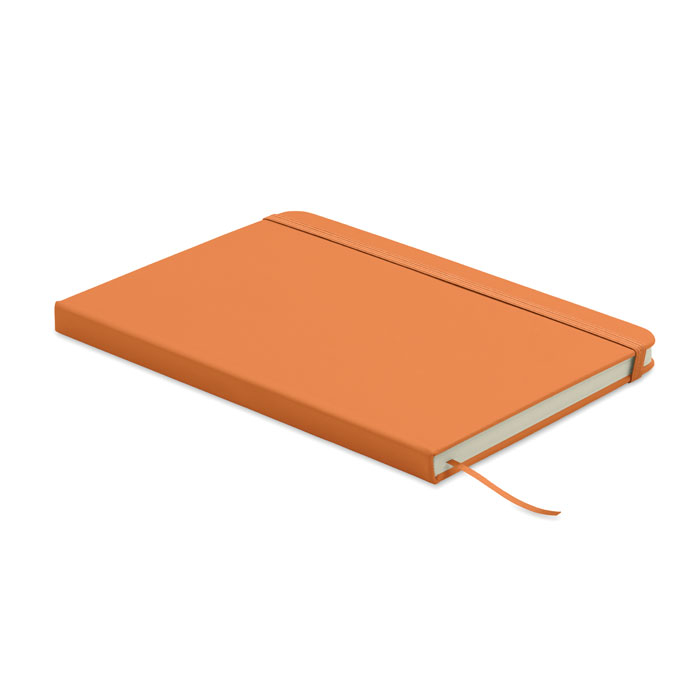 Carnet A5 à personnaliser en PU recyclé Arcoloop Orange