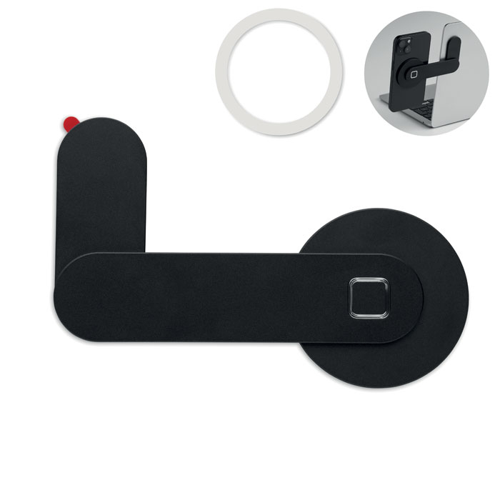 Support téléphone magnétique personnalisé Screentach Noir