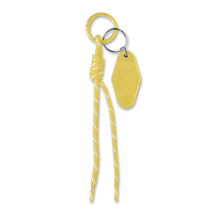 Porte-clés à personnaliser avec cordon tressé Keybraid Jaune