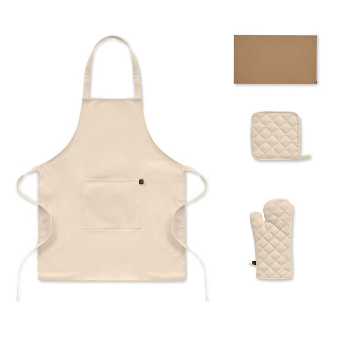 Set de cuisine personnalisable 3 pièces Gala Set Beige