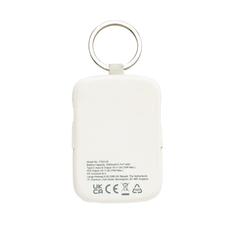 Powerbank porte-clés 2000 mAh publicitaire Nexo