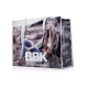 Sac shopping laminé horizontal avec anses claires, personnalisé sur toute sa surface visible par une photographie en noir et bla Sac shopping laminé horizontal avec anses claires, personnalisé sur toute sa surface visible par une photographie en noir et bla
