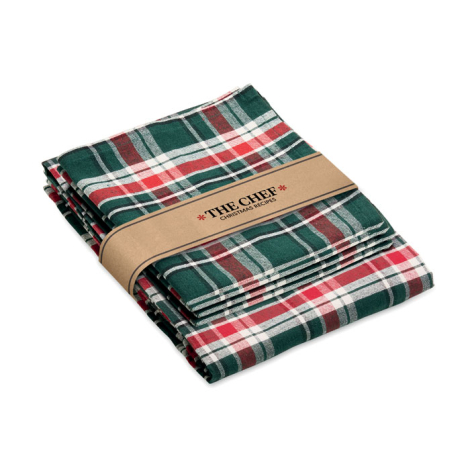 Set personnalisable nappe de Noël et 4 serviettes Santable
