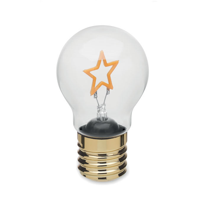 Décoration ampoule lumineuse personnalisée Lumiglow Jaune
