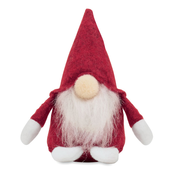 Lutin de Noël en feutre à personnaliser Frosty Rouge