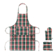 Set de cuisine de Noël 3 pièces personnalisé Santapron Set de cuisine de Noël 3 pièces personnalisé Santapron
