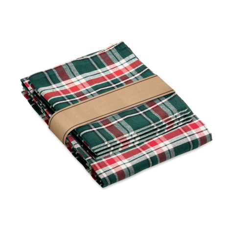 Set personnalisable nappe de Noël et 4 serviettes Santable