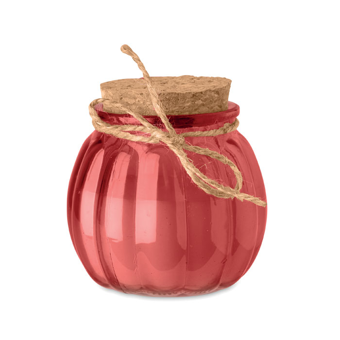 Bougie vanille promotionnelle en cire végétale Pumkin Rouge