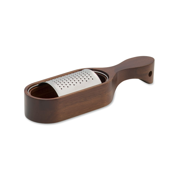 Râpe à fromage à personnaliser avec base en acacia Parmas Bois