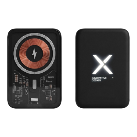 Powerbank magnétique lumineuse personnalisable 10 000 mAh MagLed