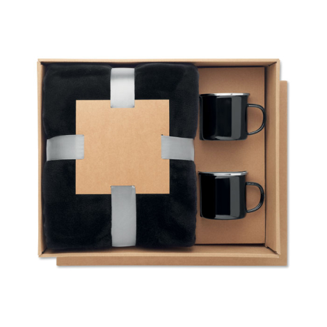 Coffret à personnaliser couverture et 2 mugs Agradable