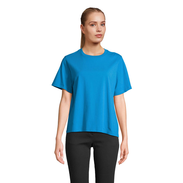 T-shirt femme personnalisable coton bio 150 g/m² Legend Aqua