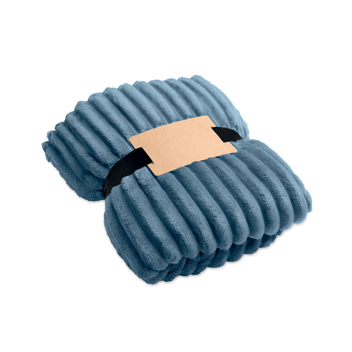 Plaid polaire promotionnel 450 g/m² Nieve petrole