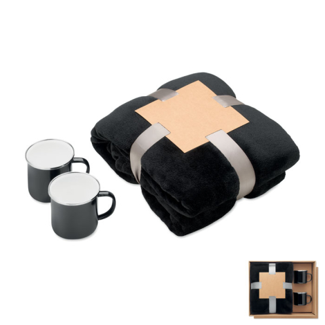 Coffret à personnaliser couverture et 2 mugs Agradable