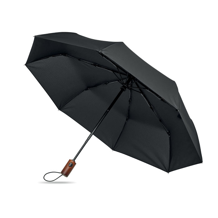 Parapluie pliable automatique personnalisable Rayna Fold Noir