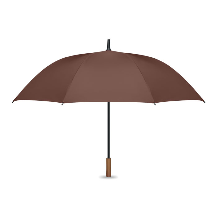 Parapluie droit 27" à ouverture auto à personnaliser Rayna Marron
