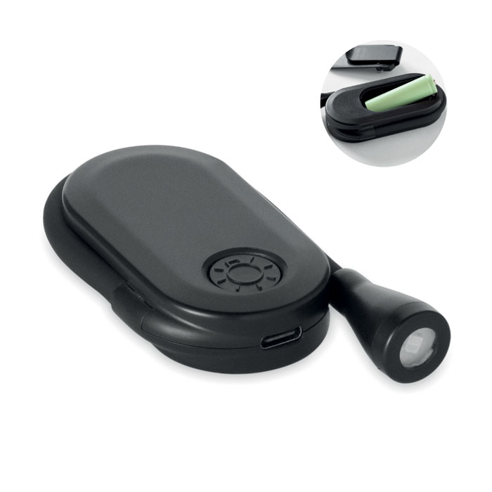 Lampe de lecture LED publicitaire à clip flexible Scene Repla Noir