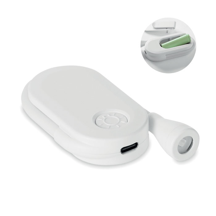 Lampe de lecture LED publicitaire à clip flexible Scene Repla Blanc