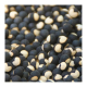 Gros plan sur des graines de pois de cœur rondes et noires, chacune ornée d'une tache blanche naturelle en forme de cœur. Gros plan sur des graines de pois de cœur rondes et noires, chacune ornée d'une tache blanche naturelle en forme de cœur.