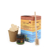 Coffret cadeau apiculture avec boîte colorée illustrée d'abeilles et instructions de culture, petit pot de miel, coupelle de cul Coffret cadeau apiculture avec boîte colorée illustrée d'abeilles et instructions de culture, petit pot de miel, coupelle de cul